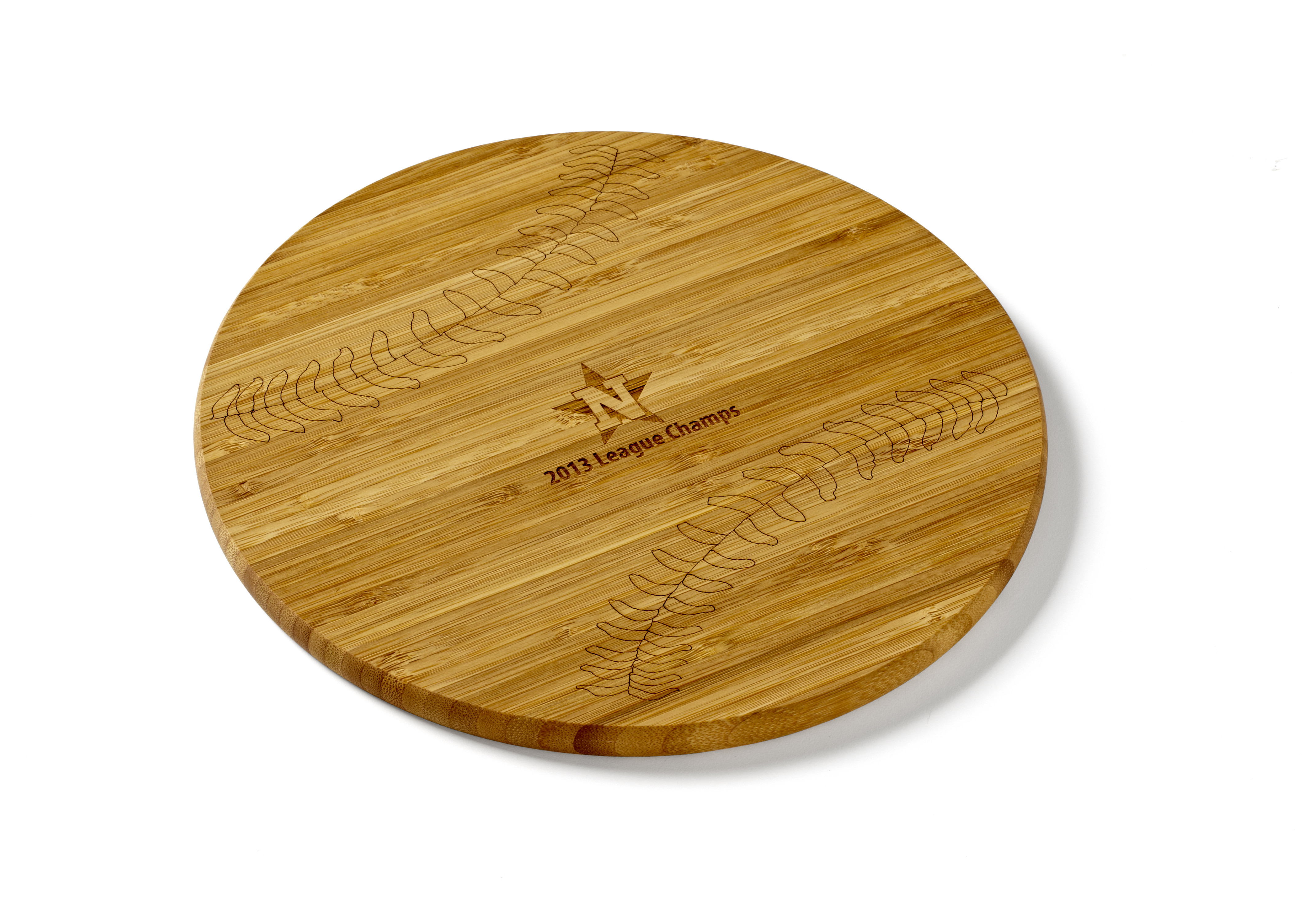 10" Round Bamboo & Sports Ball Cutting Boards 5