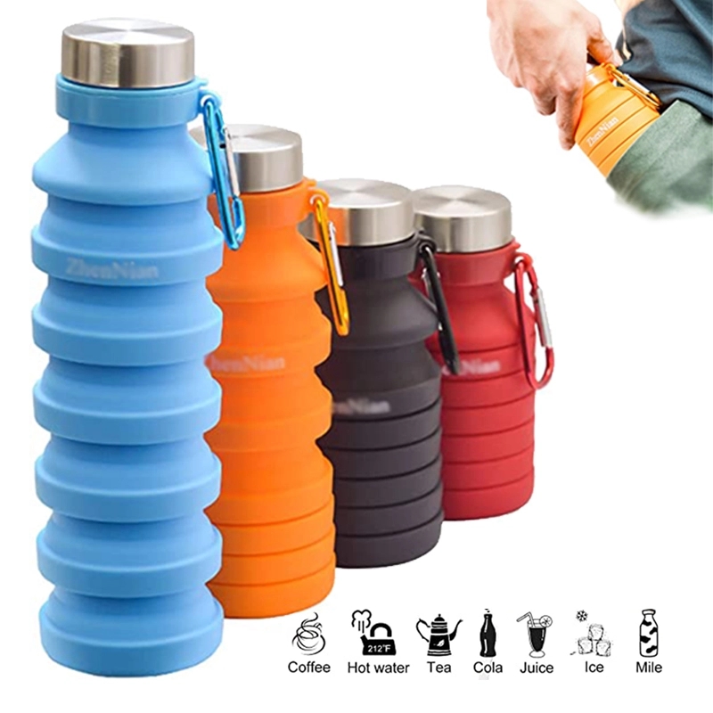 Silicone Folding Camping Cup Foldable Water Bottle 1