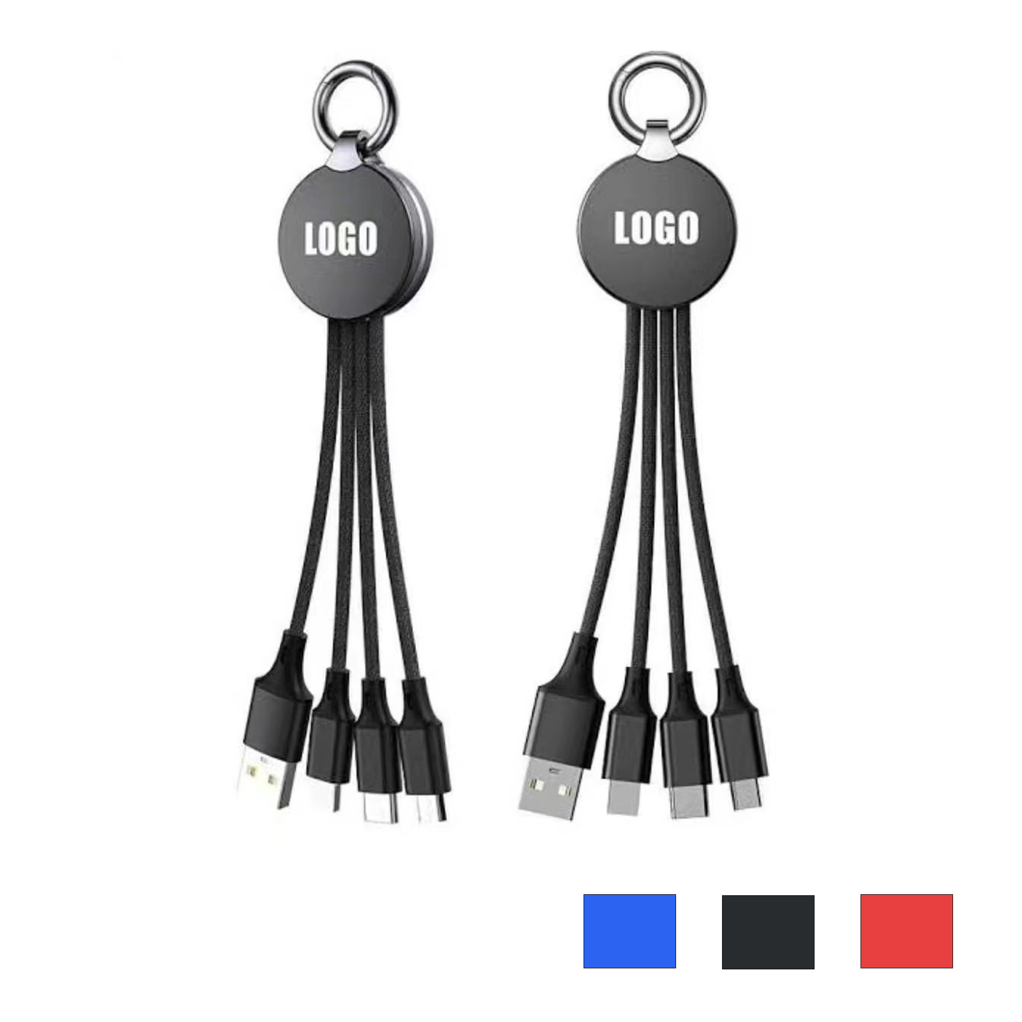 USB Cable 2.0 Key Chain 3-in-1 Data 2