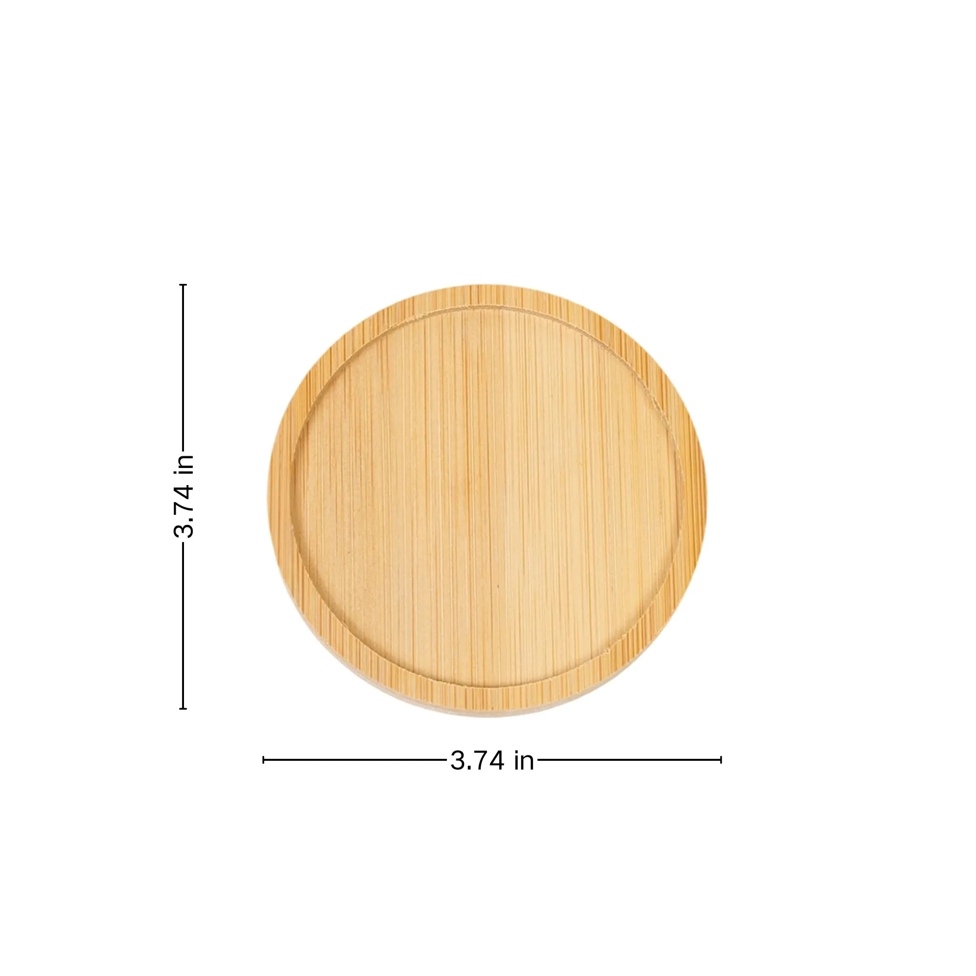 Bamboo Round Insulated Coaster 3