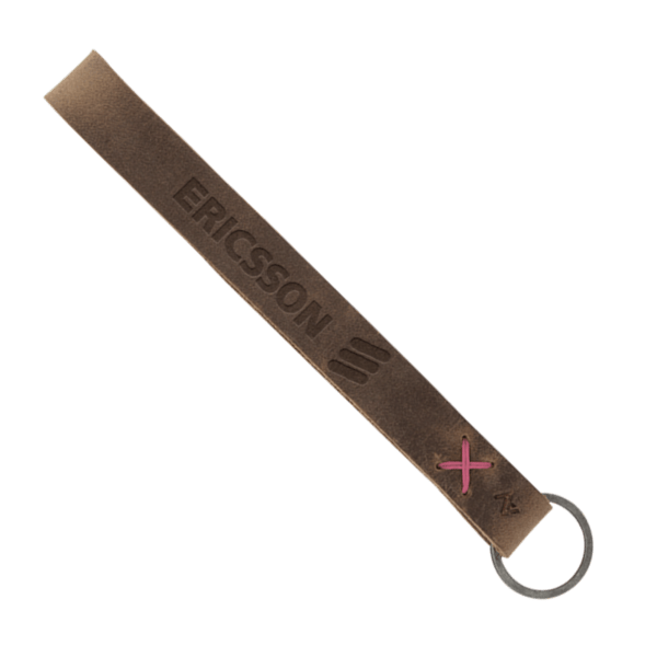 Hayward Leather Wrist Keychain with Metal Split-Ring 40