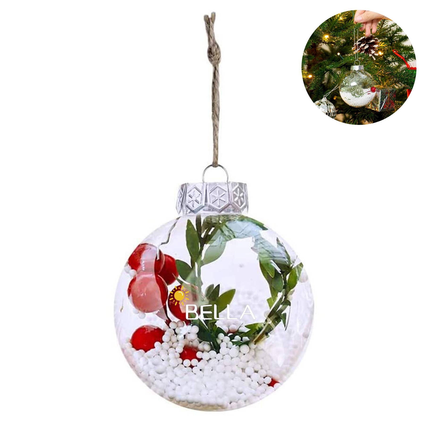 Clear Ball Ornaments for Christmas Tree Decoration 2