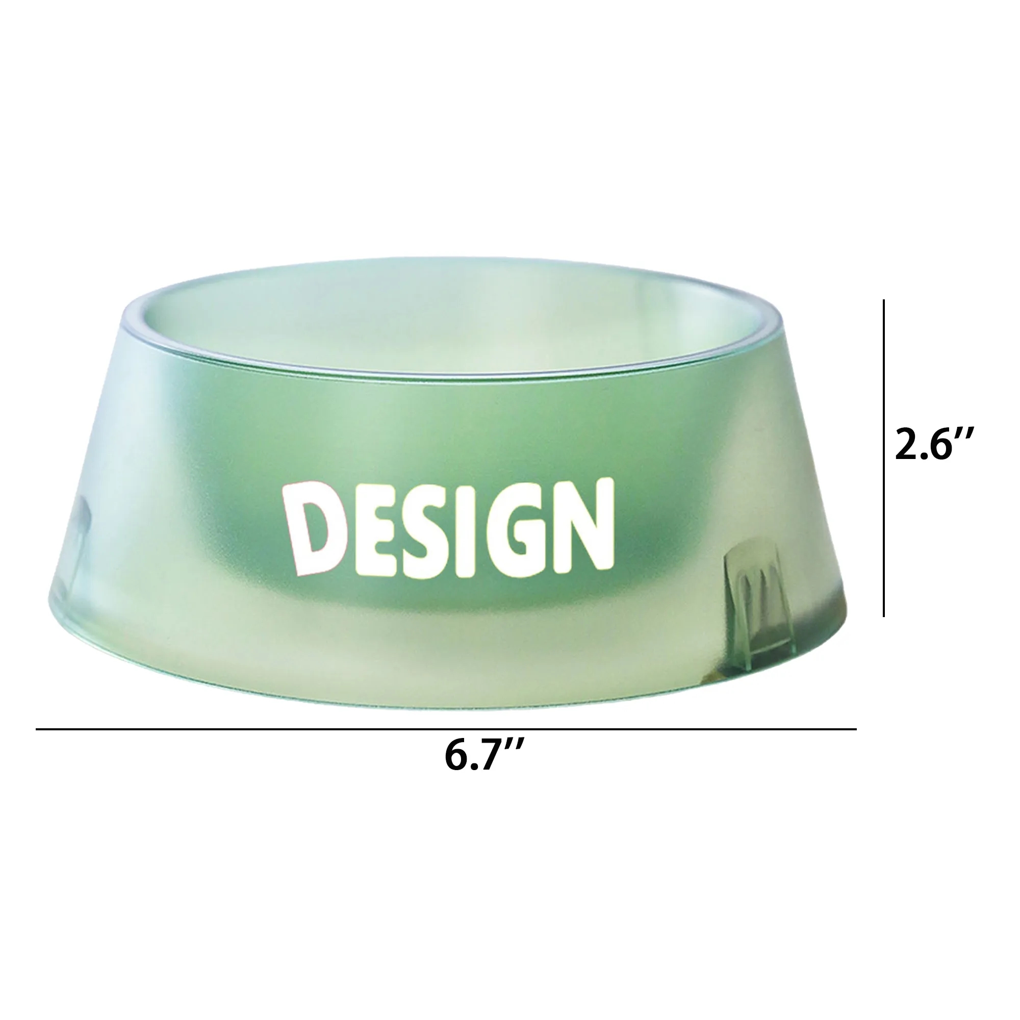 Non-Skid Plastic Cat Dish 2