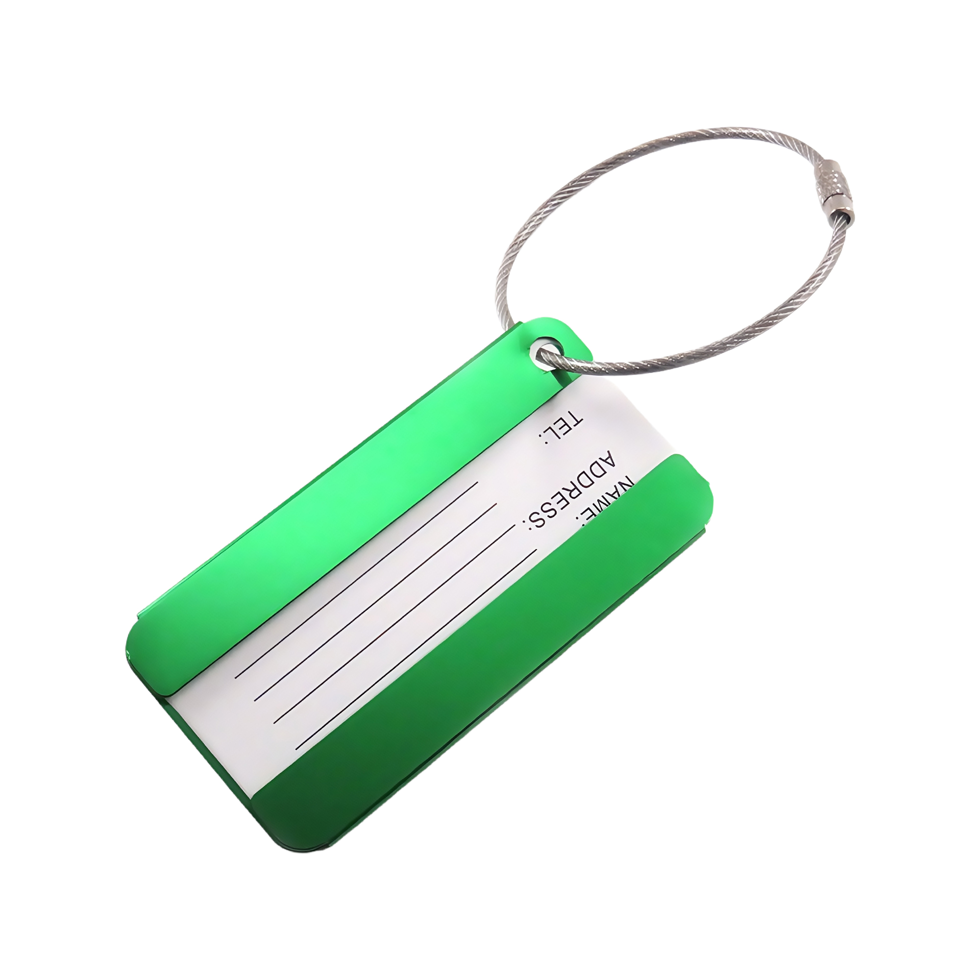 Aluminum Luggage Tag Business Gift Symmetrical Anti-Loss ID Card Holder Travel Tag for Suitcase 6