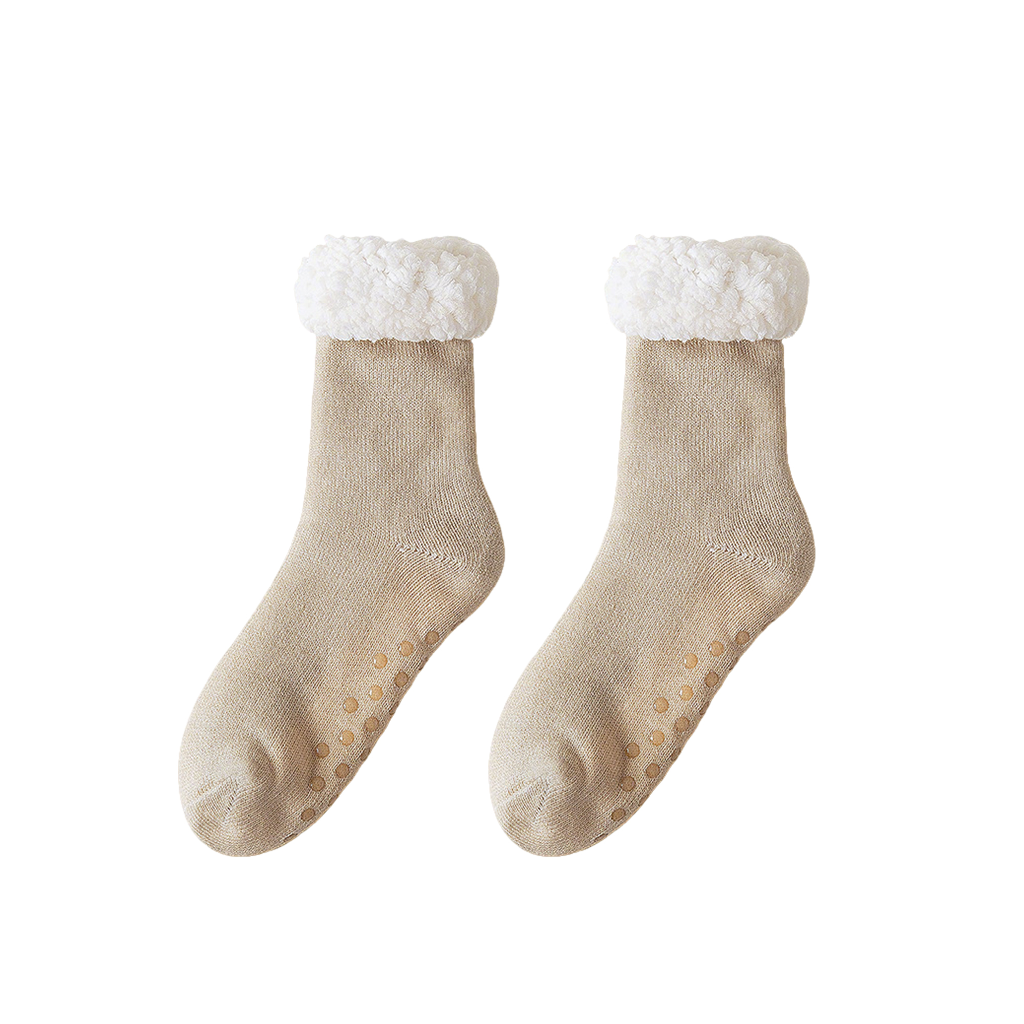 Thick Fleece Lined Slipper Sock 7.87" Length x 8.66" Width 2