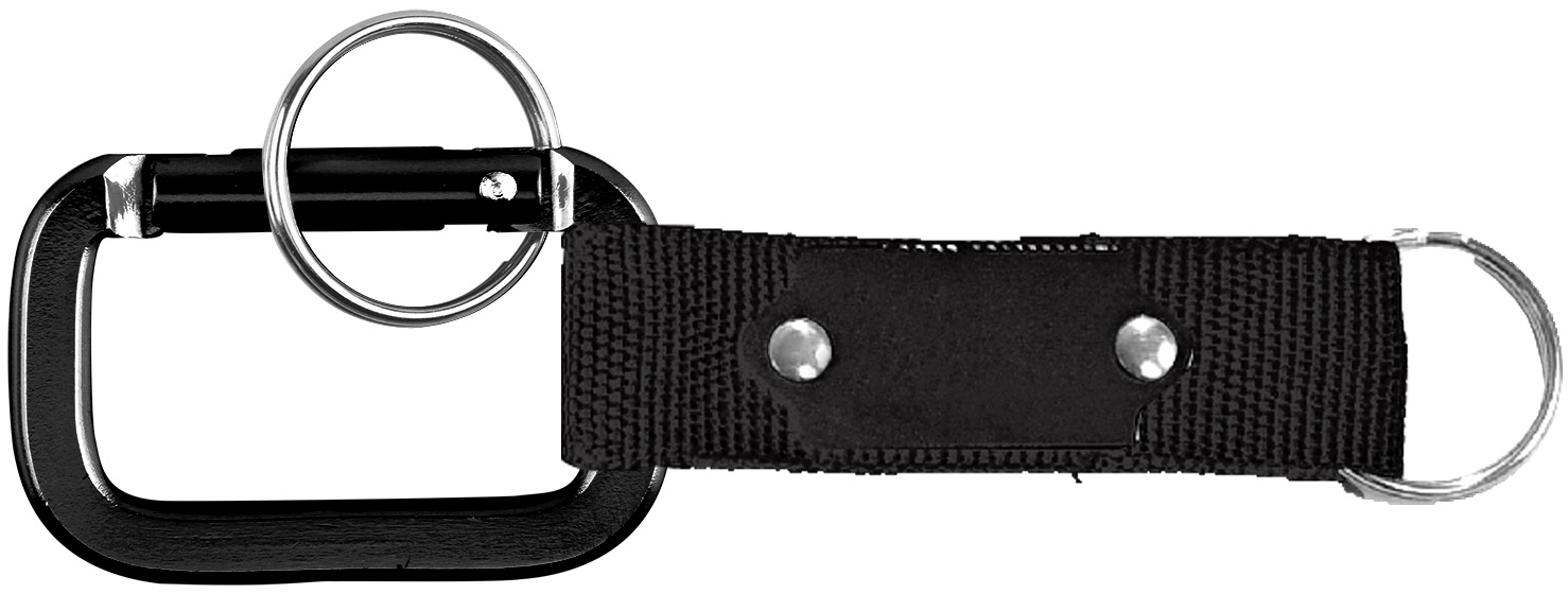 Square Shaped Carabiner with Strap and Plate 2