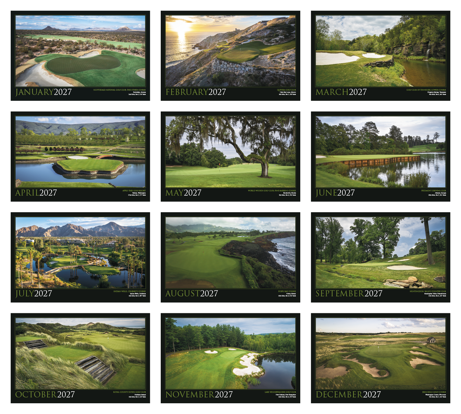 Triumph® Calendars Golf America Calendar 31