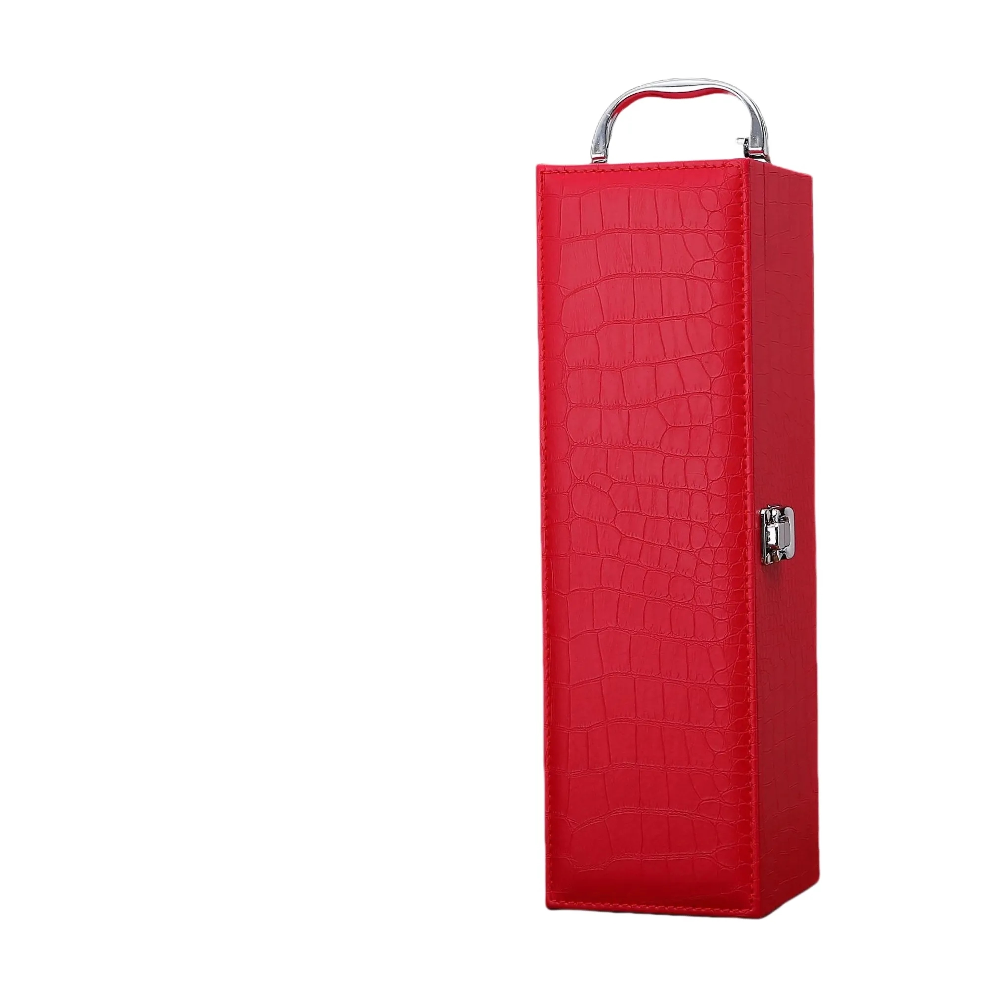 Leather Wine Case Gift Box with 4 Set Accessories 3