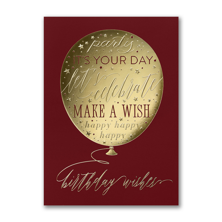 Floating Greetings Birthday Card 1