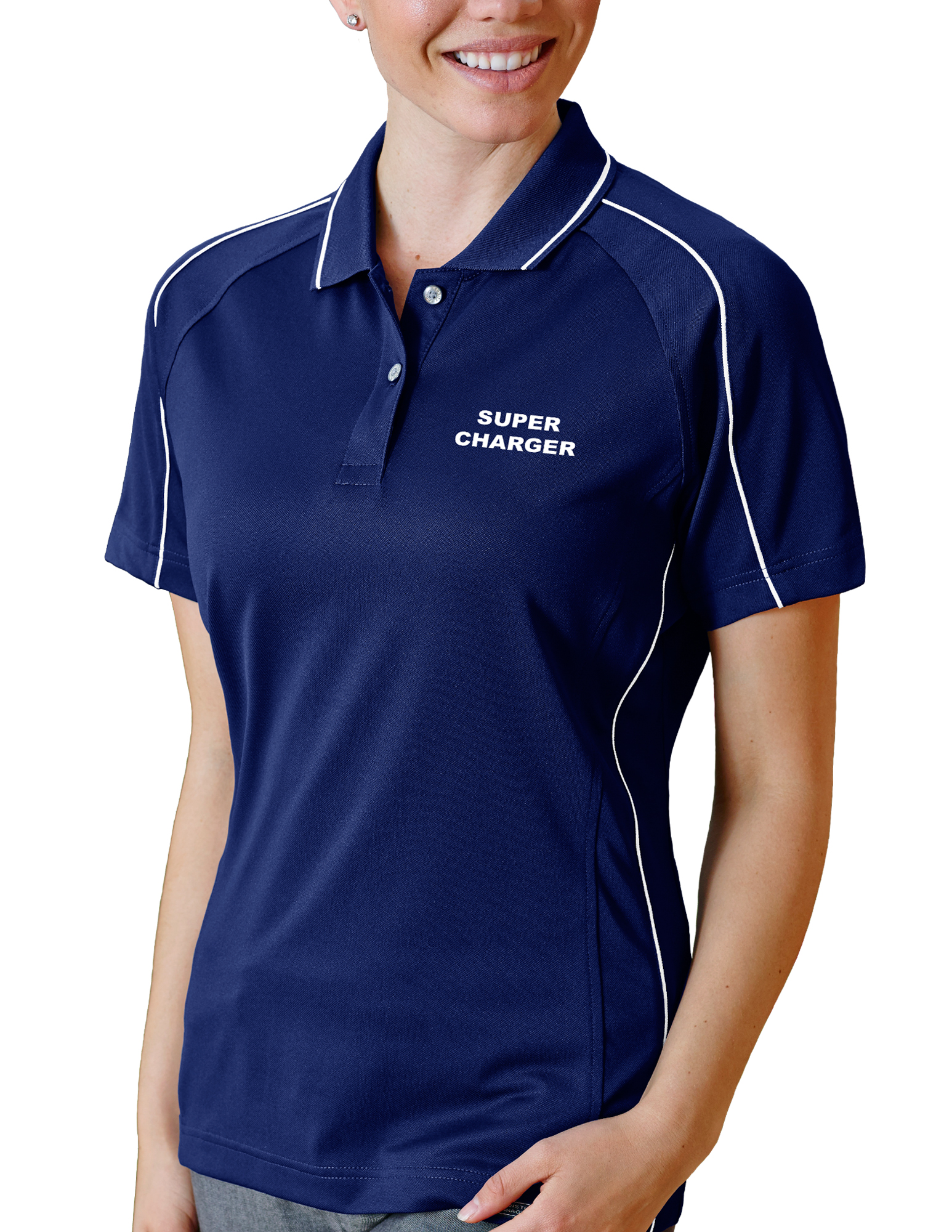Ladies' Super Charger Hybrid Cooler Polo Shirt 10