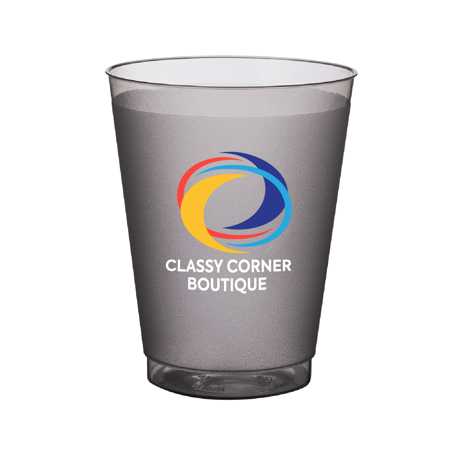 16 oz. Court Side Frosted Plastic Stadium Cup (Full Color Imprint) 7