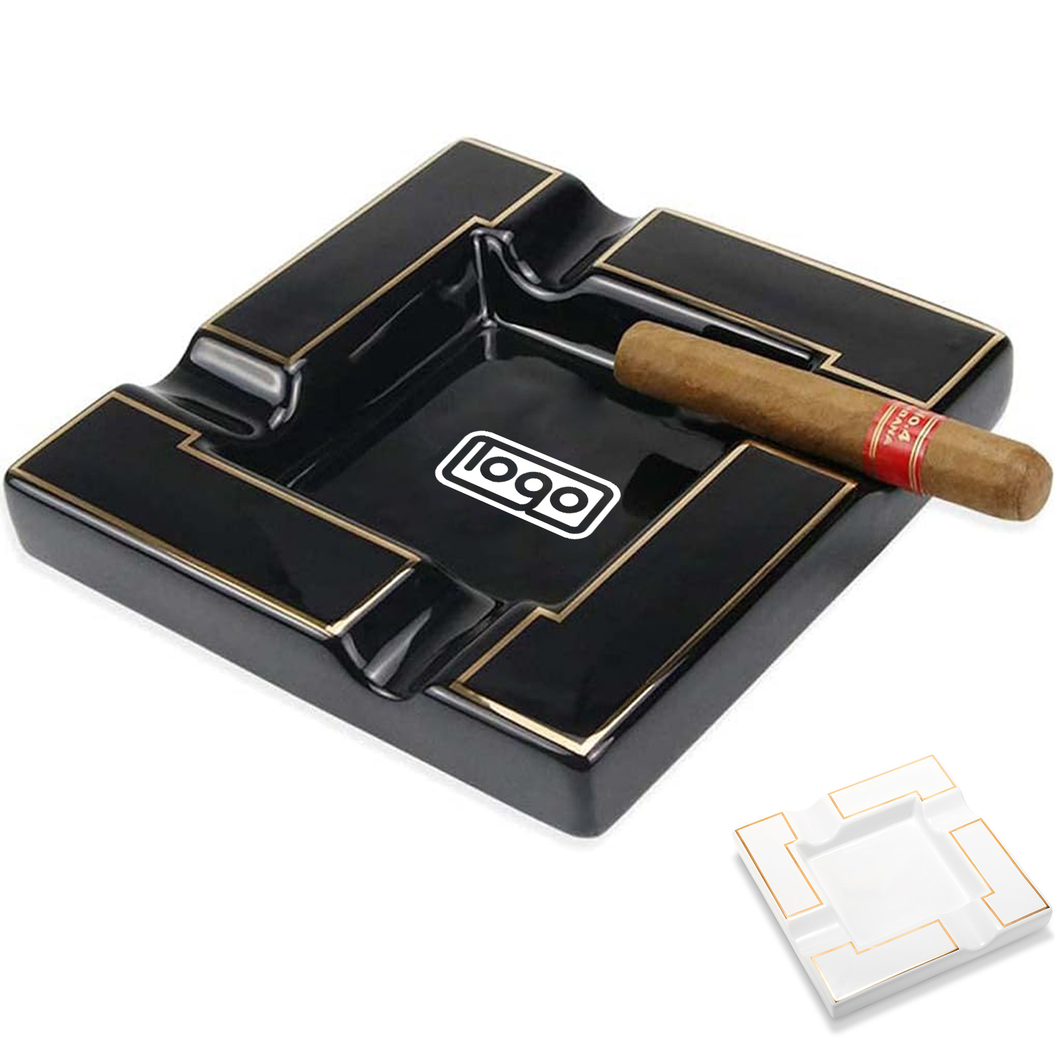 Ceramic Cigar Ashtray 6