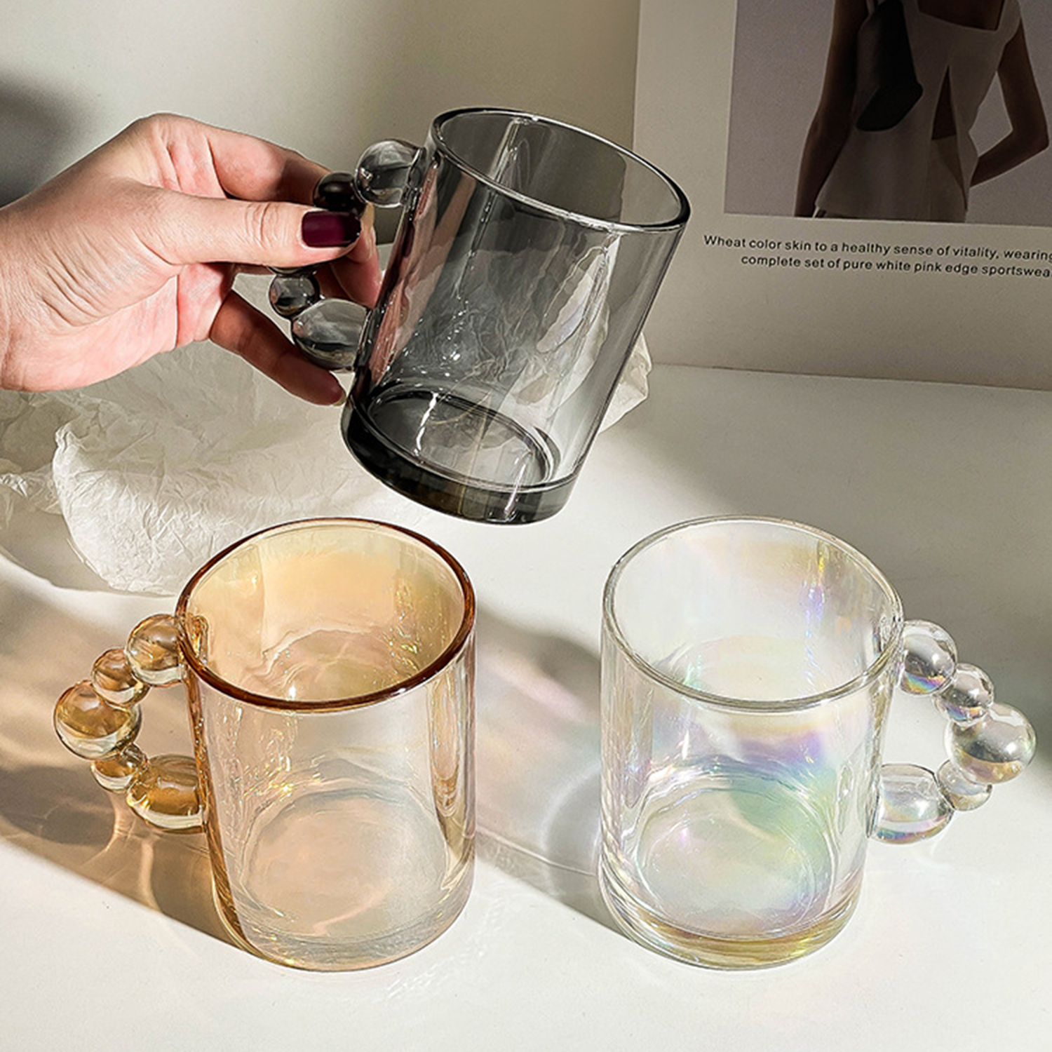 Crystal Vintage Glass Tea Cup 5