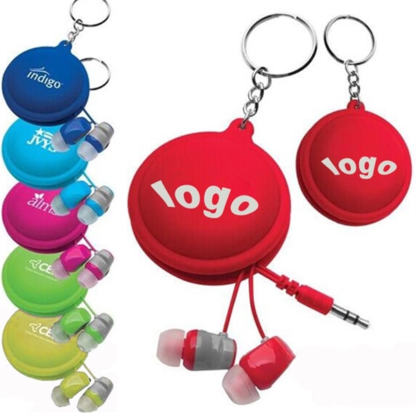 Earphone Cable Winder Keychain