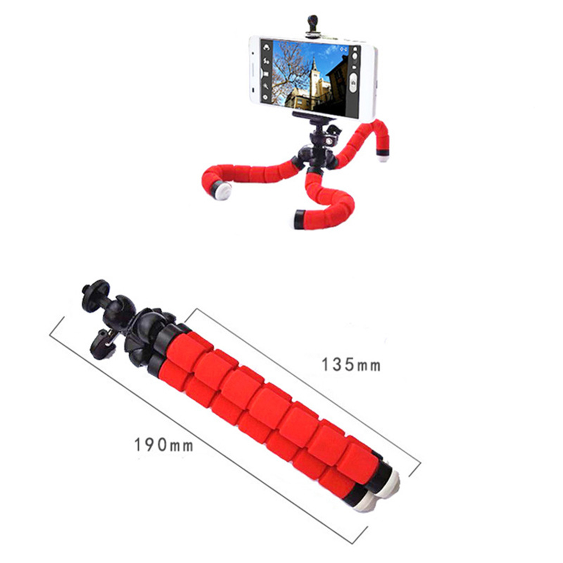 Flexible Sponge Octopus Phone Tripod Holder 4