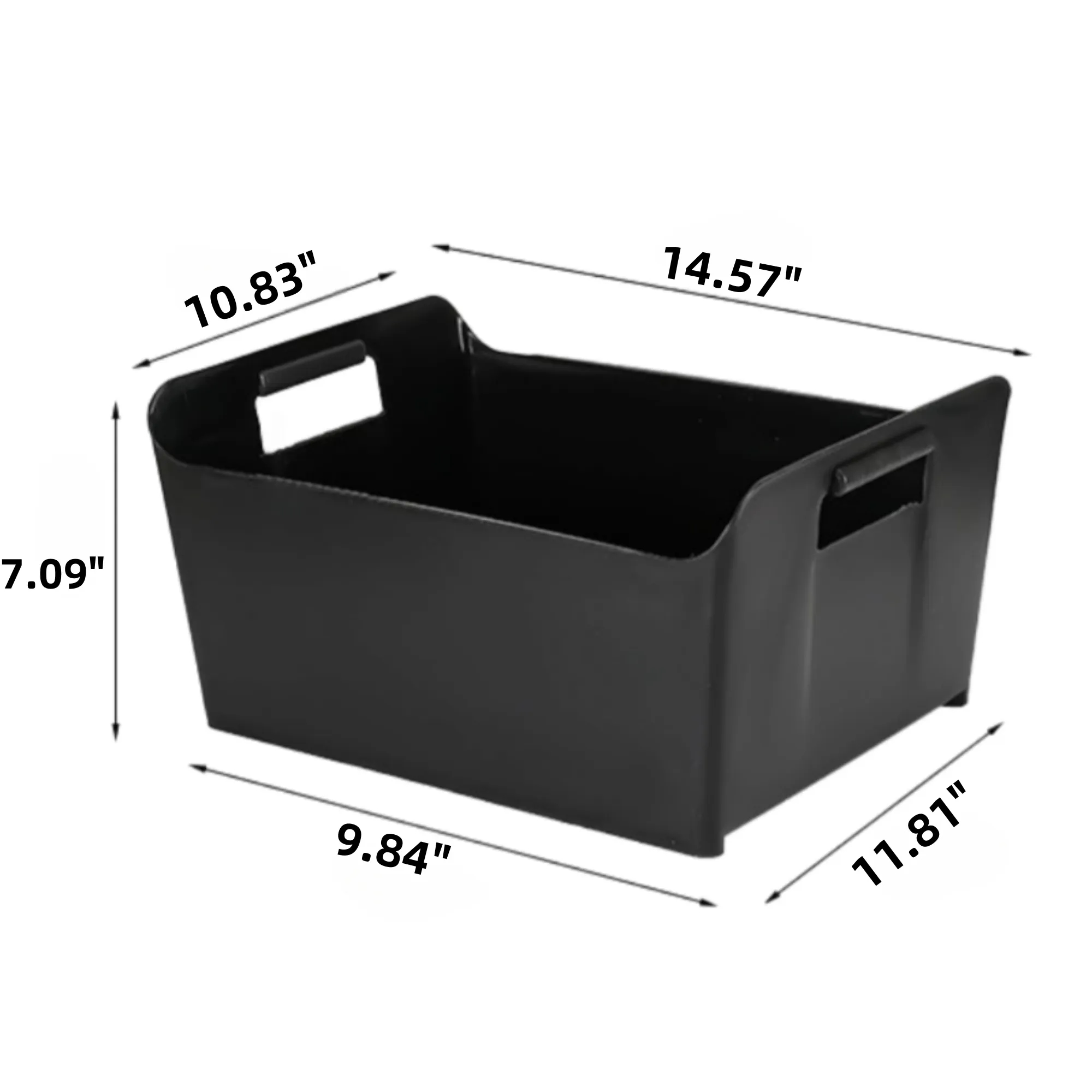 Thick Plastic Rectangular Handheld Ice Bucket 8