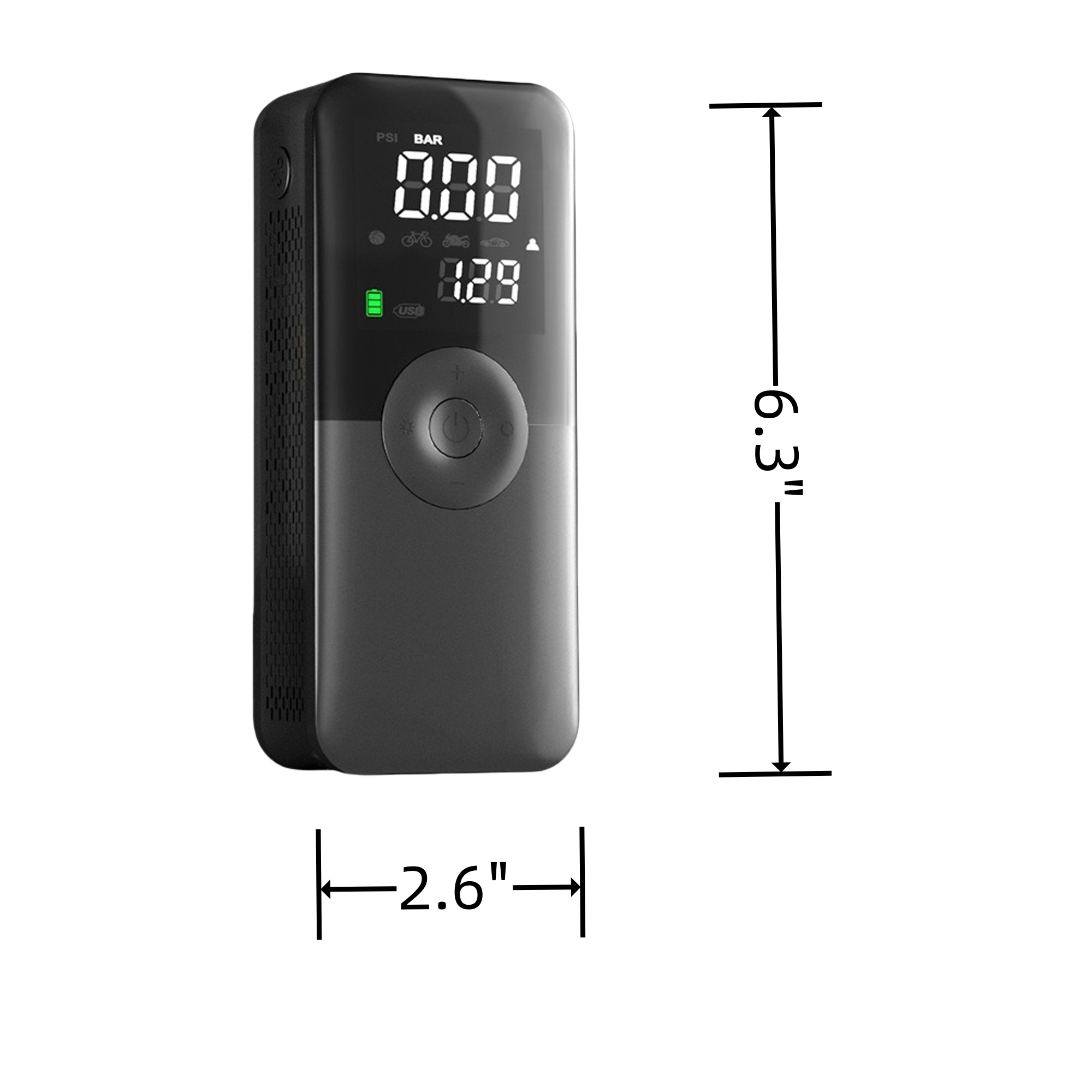 Portable Inflator Pump With LED Light MOQ10 3