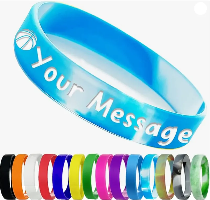 Debossed Custom Silicone Wristbands 2