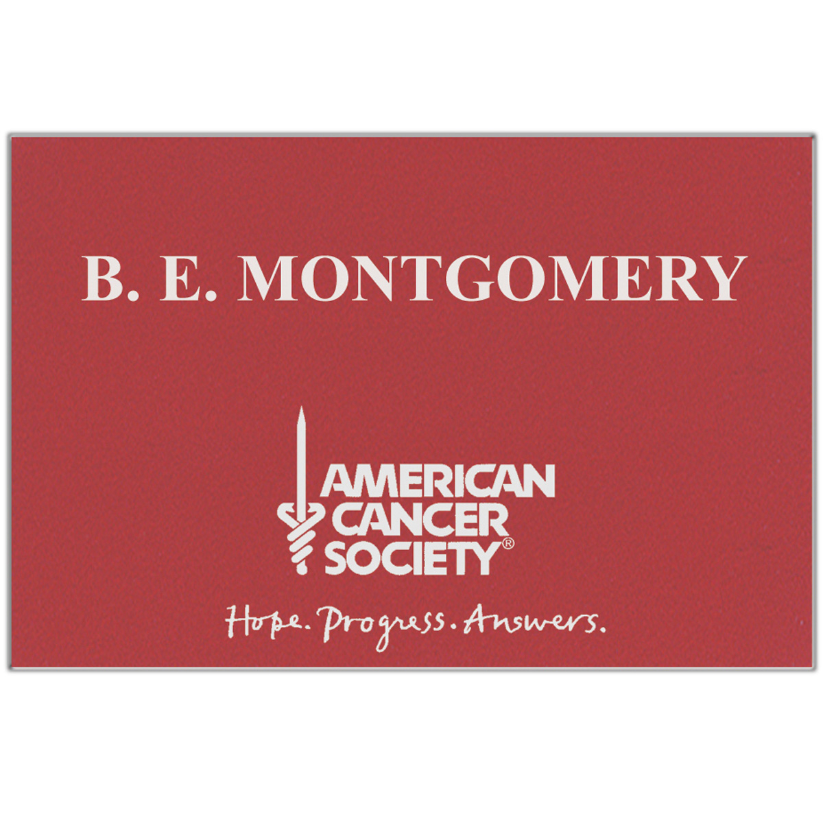 Los Angeles Custom Plastic Name Badge (Custom sized between 6 and 9 sq. in.) 2