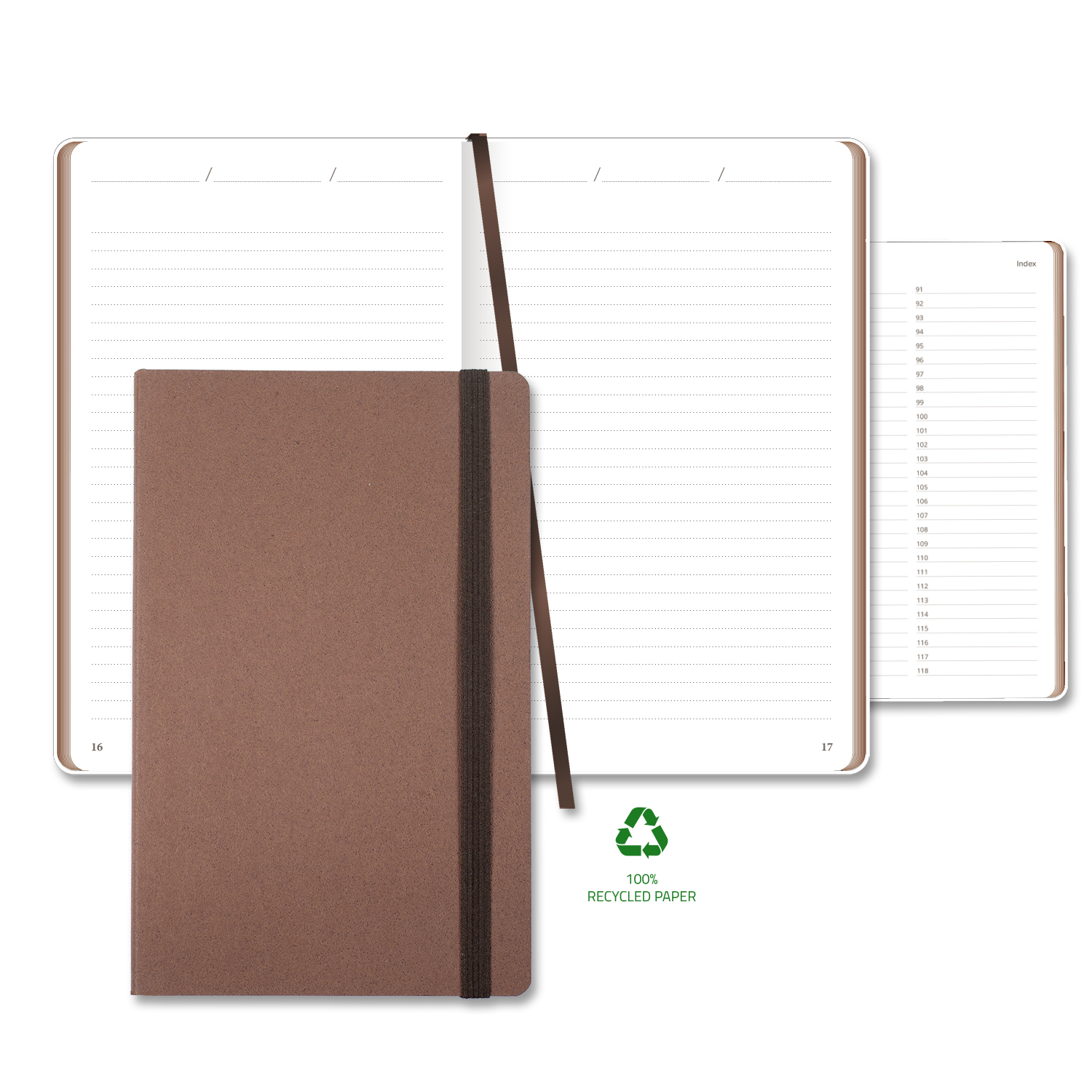 Castelli Carapace Medio Lined Recycled White Page Journal 2