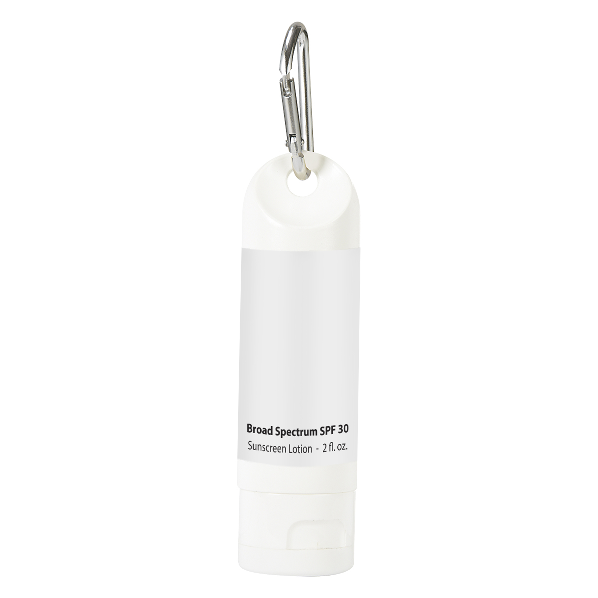 2 Oz. SPF 30 Sunscreen Lotion Carabiner Bottle 3