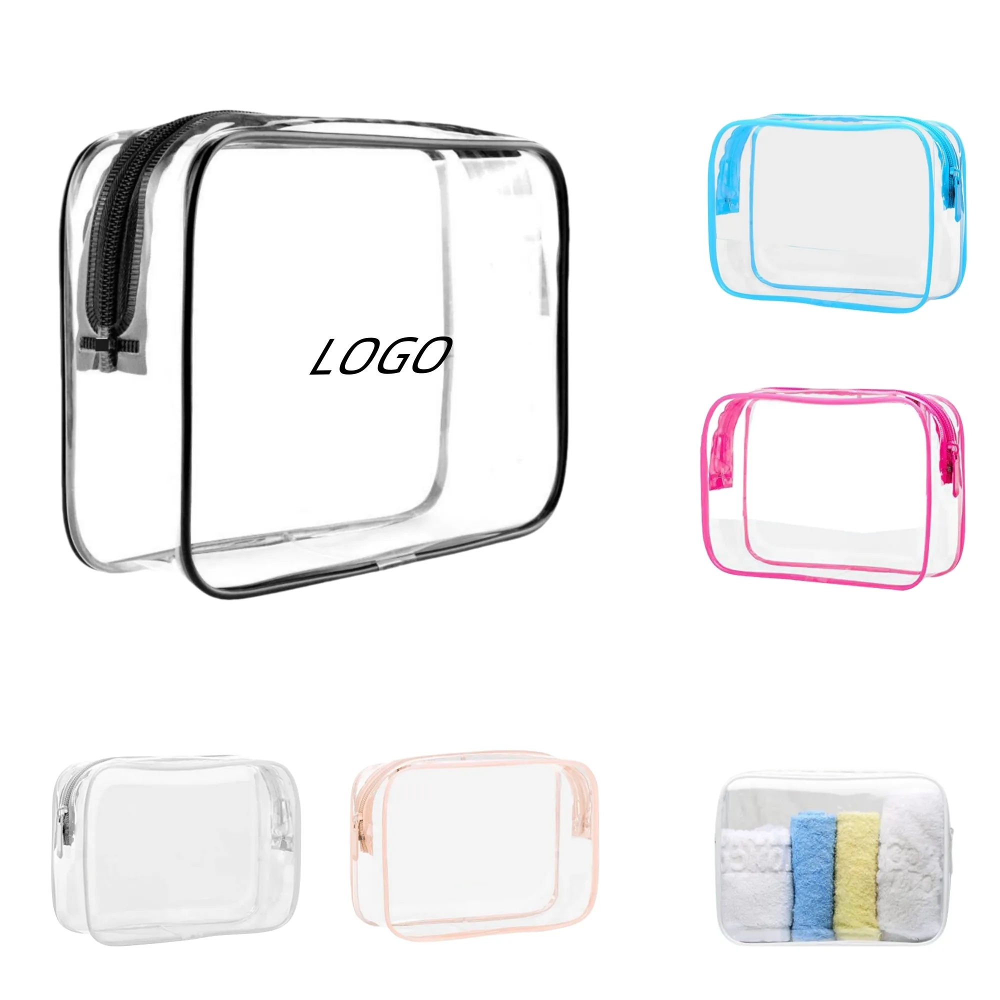 Waterproof Clear Portable Travel Toiletry Bag 3