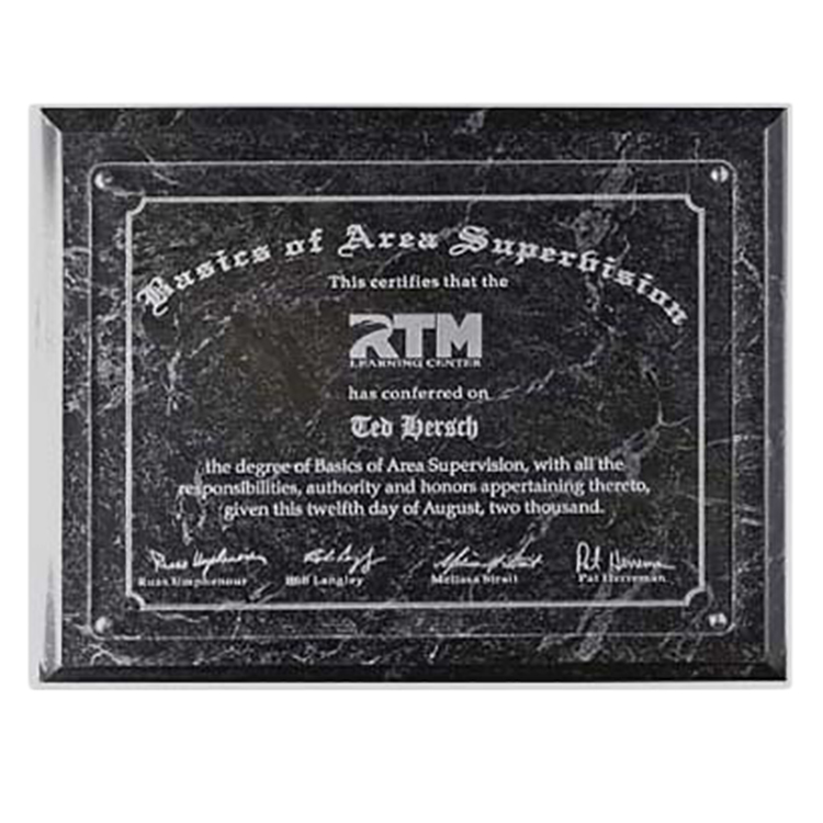 Clarion Lasered Acrylic Plaque