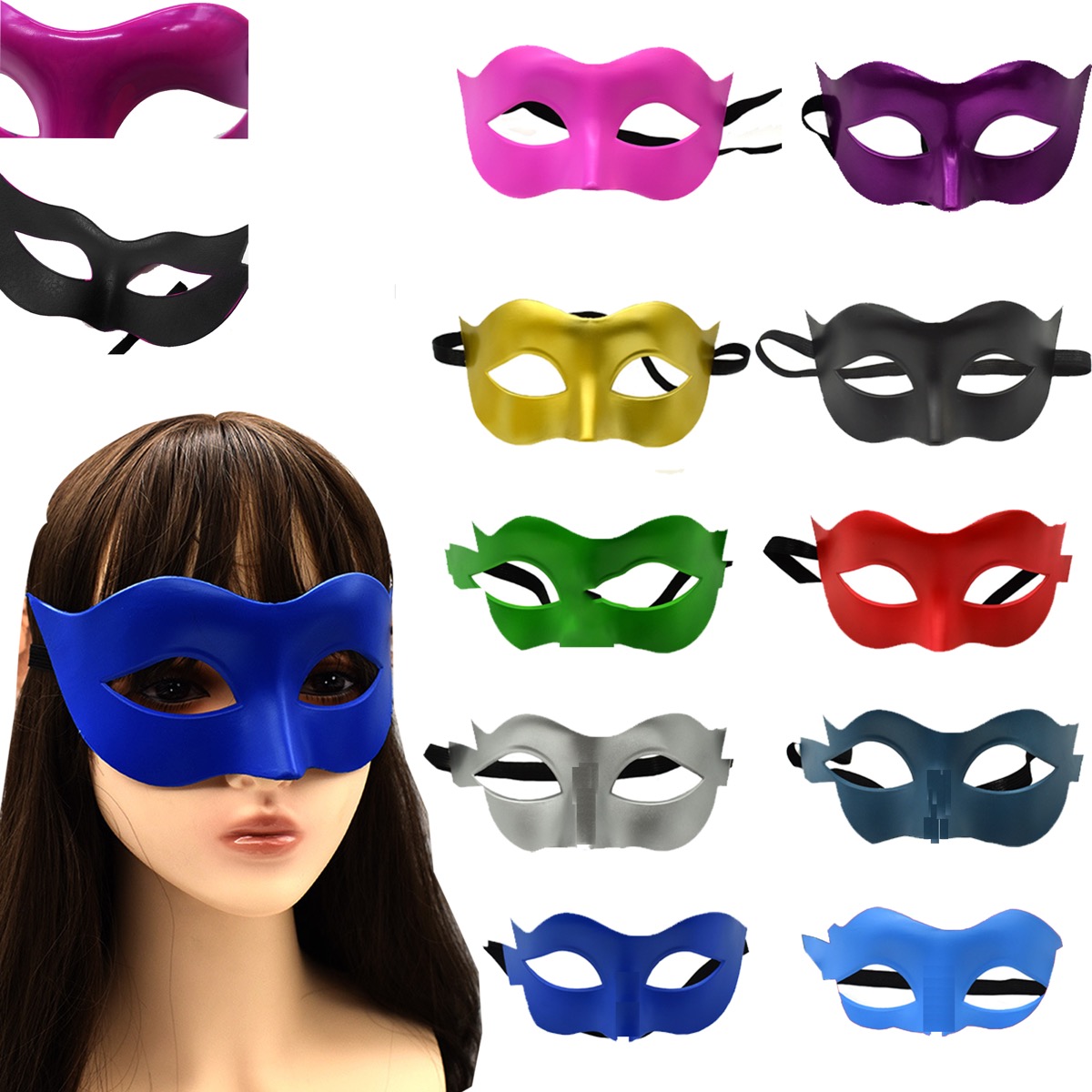 Halloween Half Face Venetian Mask Cosplay Costume 3