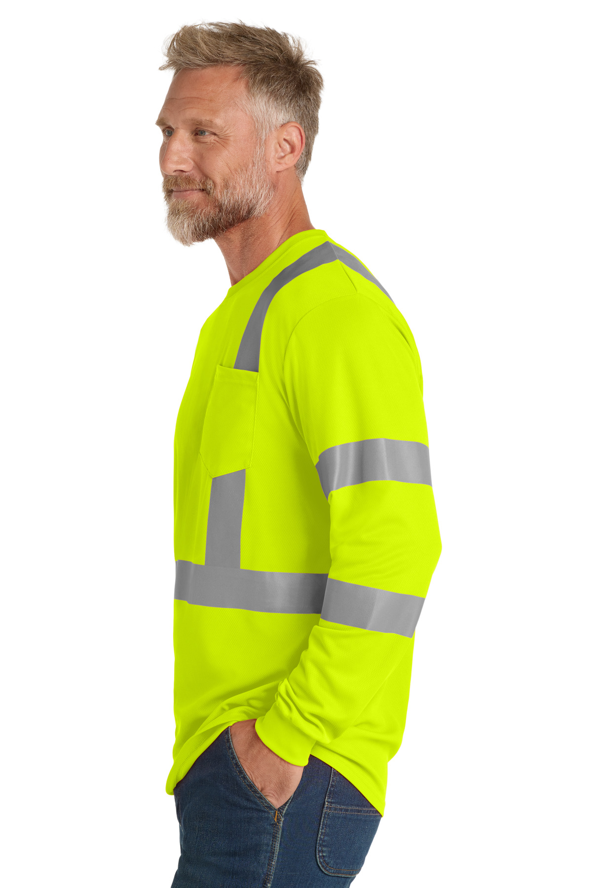 CornerStone ANSI 107 Class 3 Mesh Long Sleeve Tee. CS203 9