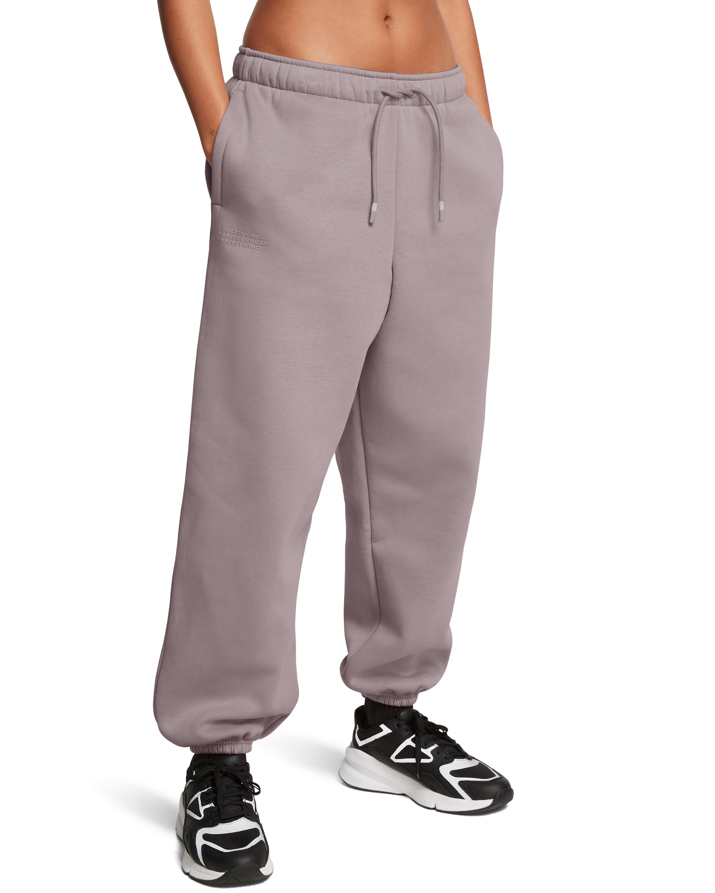 UA Icon Fleece Wordmark Women's Oversized Pants 2
