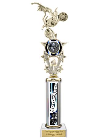 Trophy, 20" Action Matrix Blue Motocross Blue 1 co 2