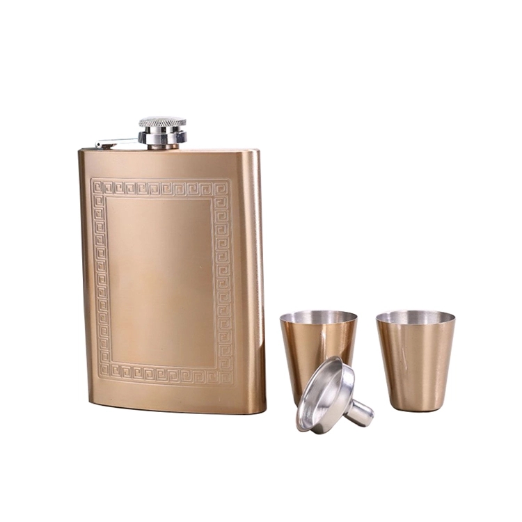 8oz Hip Flask Gift Set 6