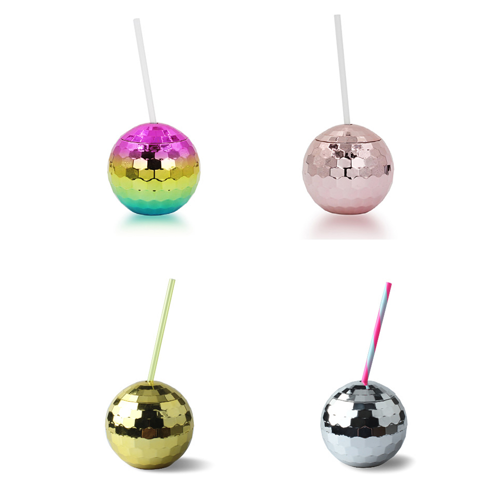500ML Disco Ball Cup with Drinking Straw 2