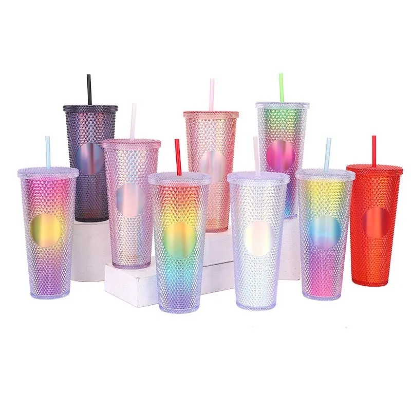 24oz Studded Tumbler with Straw 7