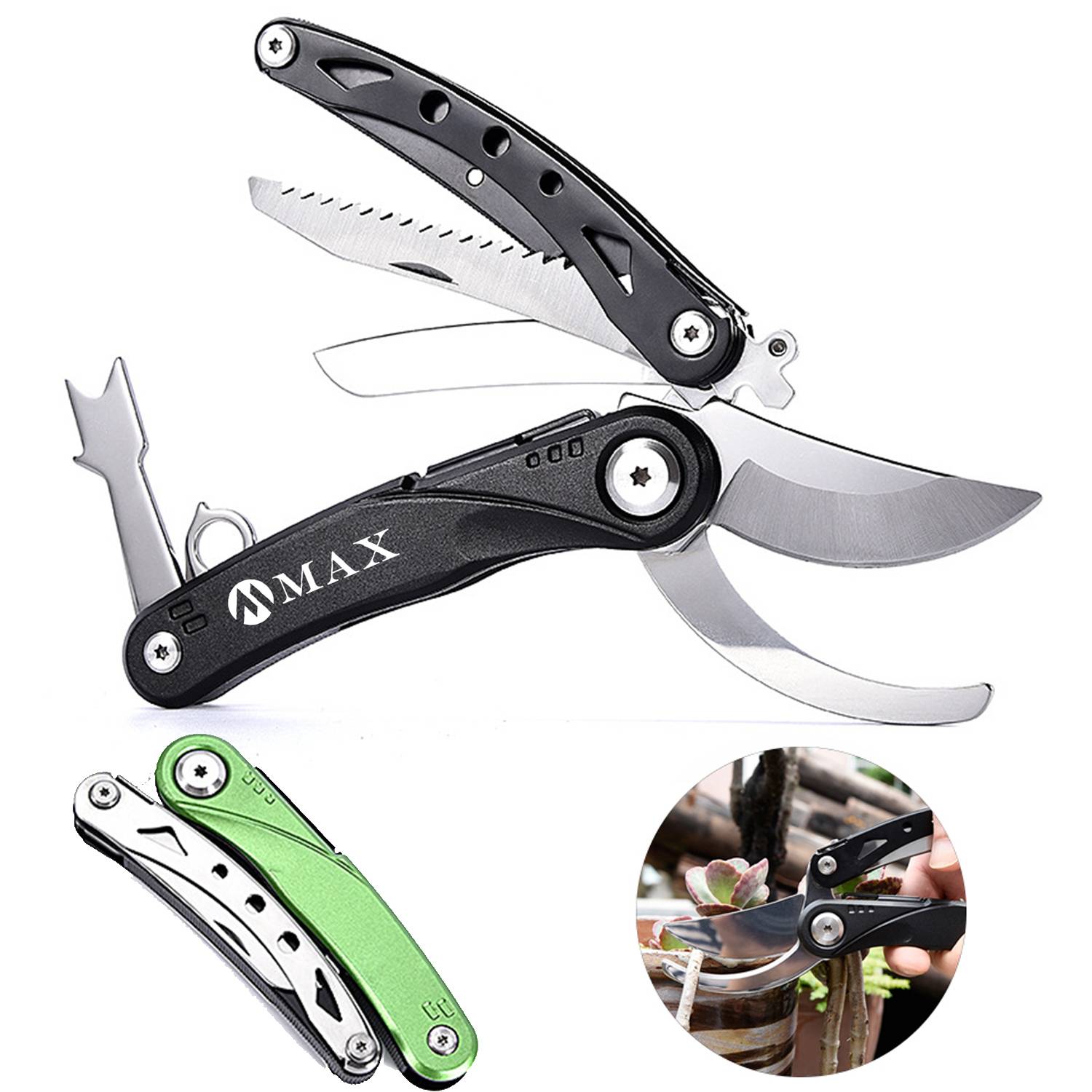 Gardening Multifunctional Stainless Steel Folding Scissors 7
