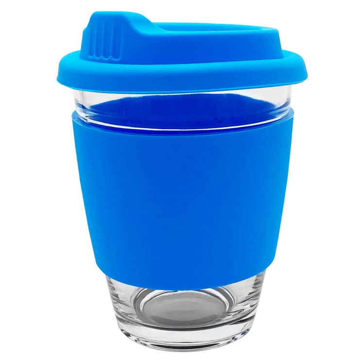 Carlo Glass Coffee Cup - Silicone Band 9