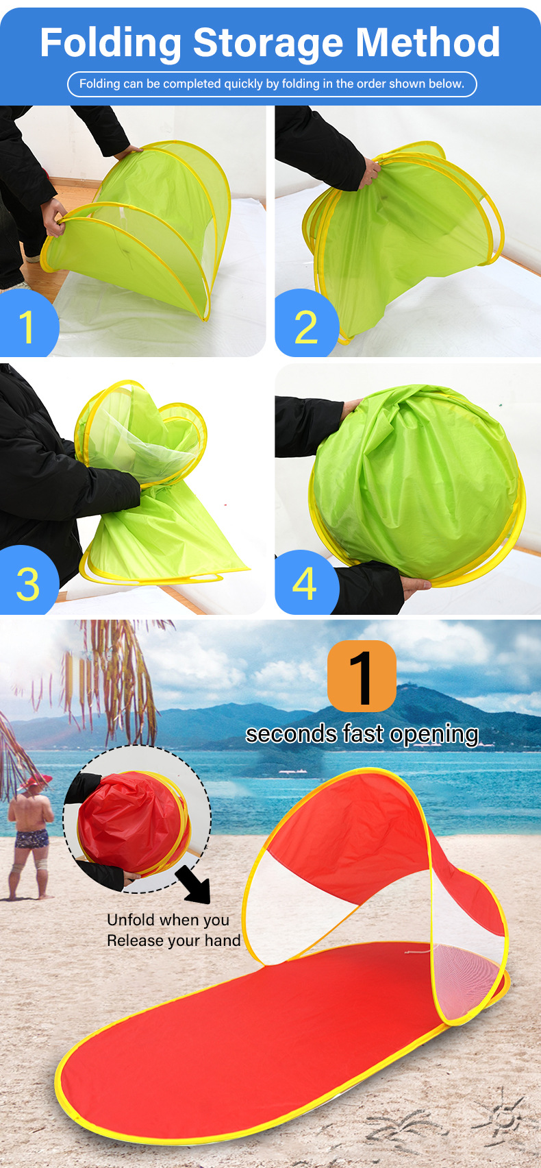 Quality Waterproof Beach Mat And Tent Shelter 4