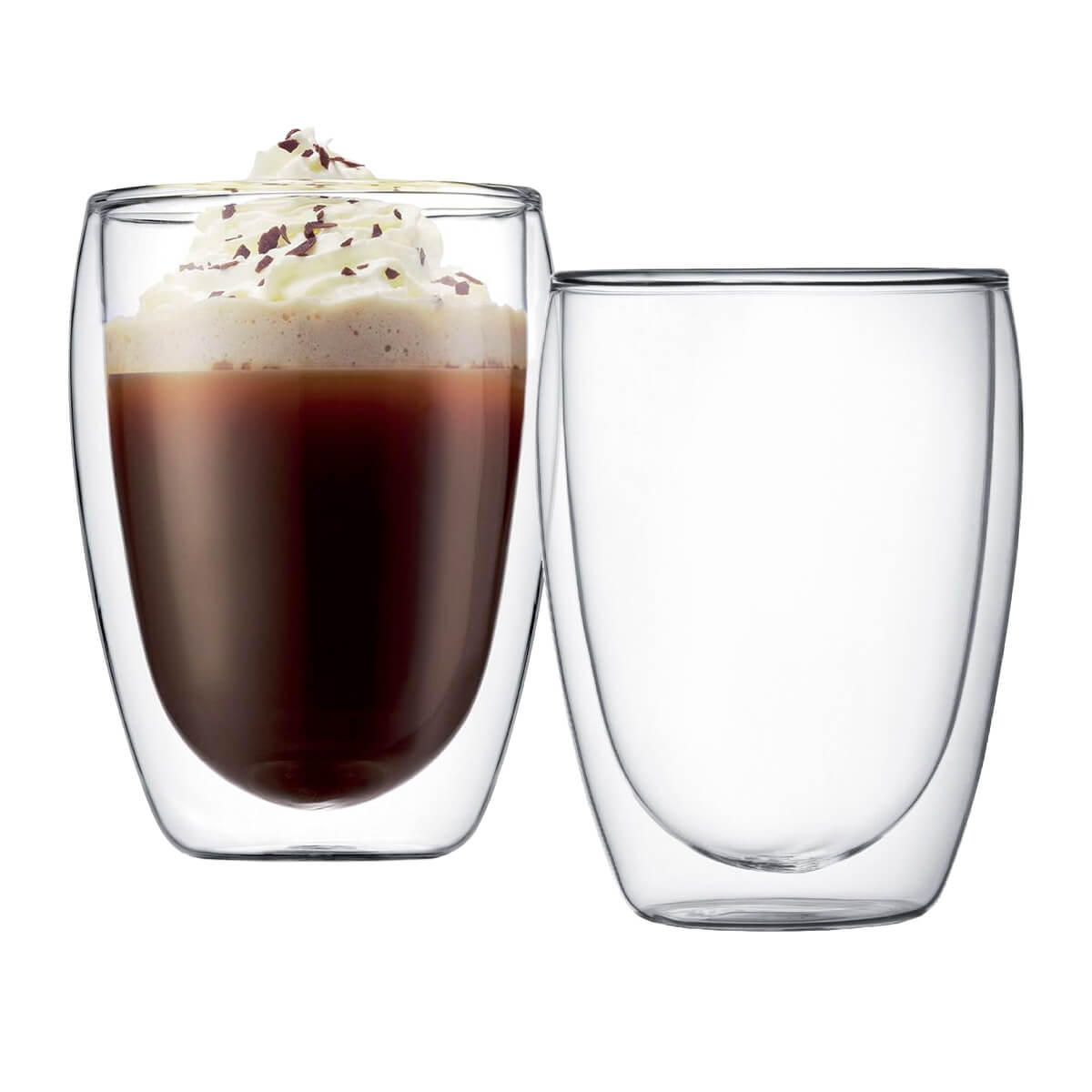 Pavina 12oz Double Wall Glass Two Piece Set