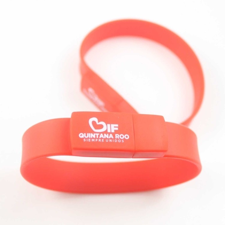Silicone Wristband With 2gb USB Flash Drivers 2