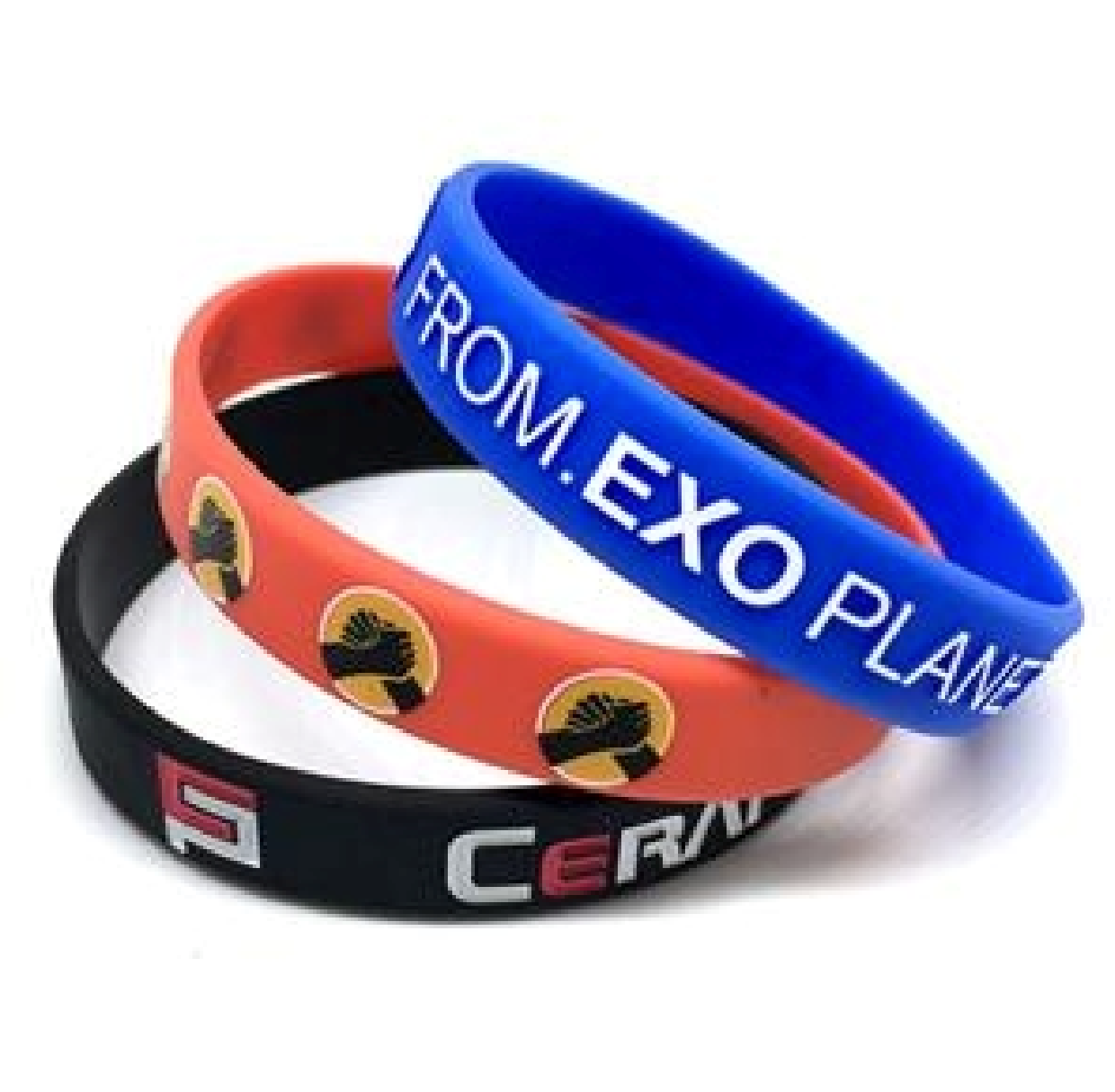 Custom Unisex Rubber Wristband Silicone Bracelets 4