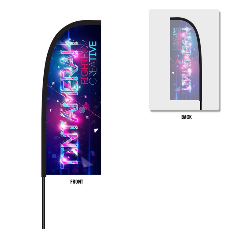 Flex Banner™ Flag Only, Single-Sided 7' Advertising Flag outdoor feather flag 1