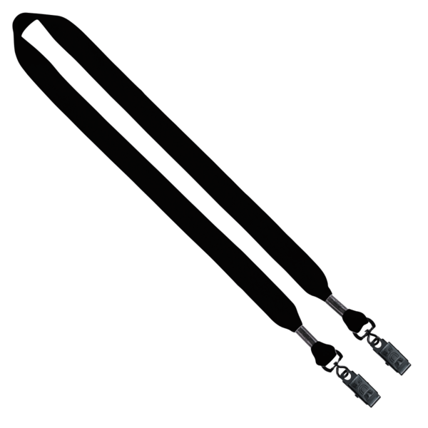 3/4" Cotton Double Bulldog Clip Lanyard 4