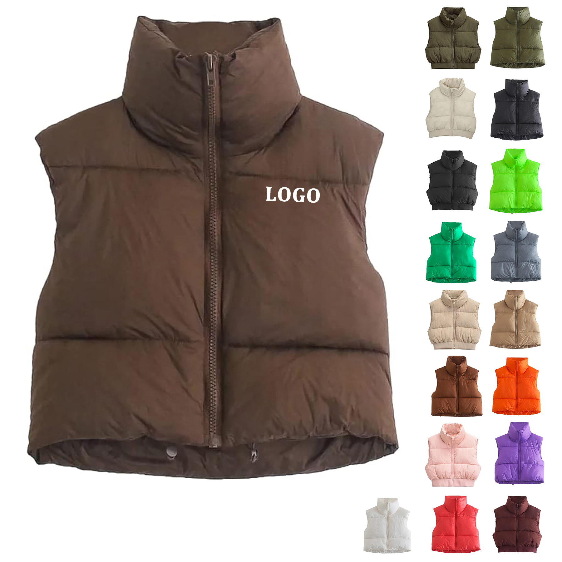 Women's Winter Short Down Vest 13
