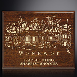 Aberdeen Walnut Laser Plaque 5