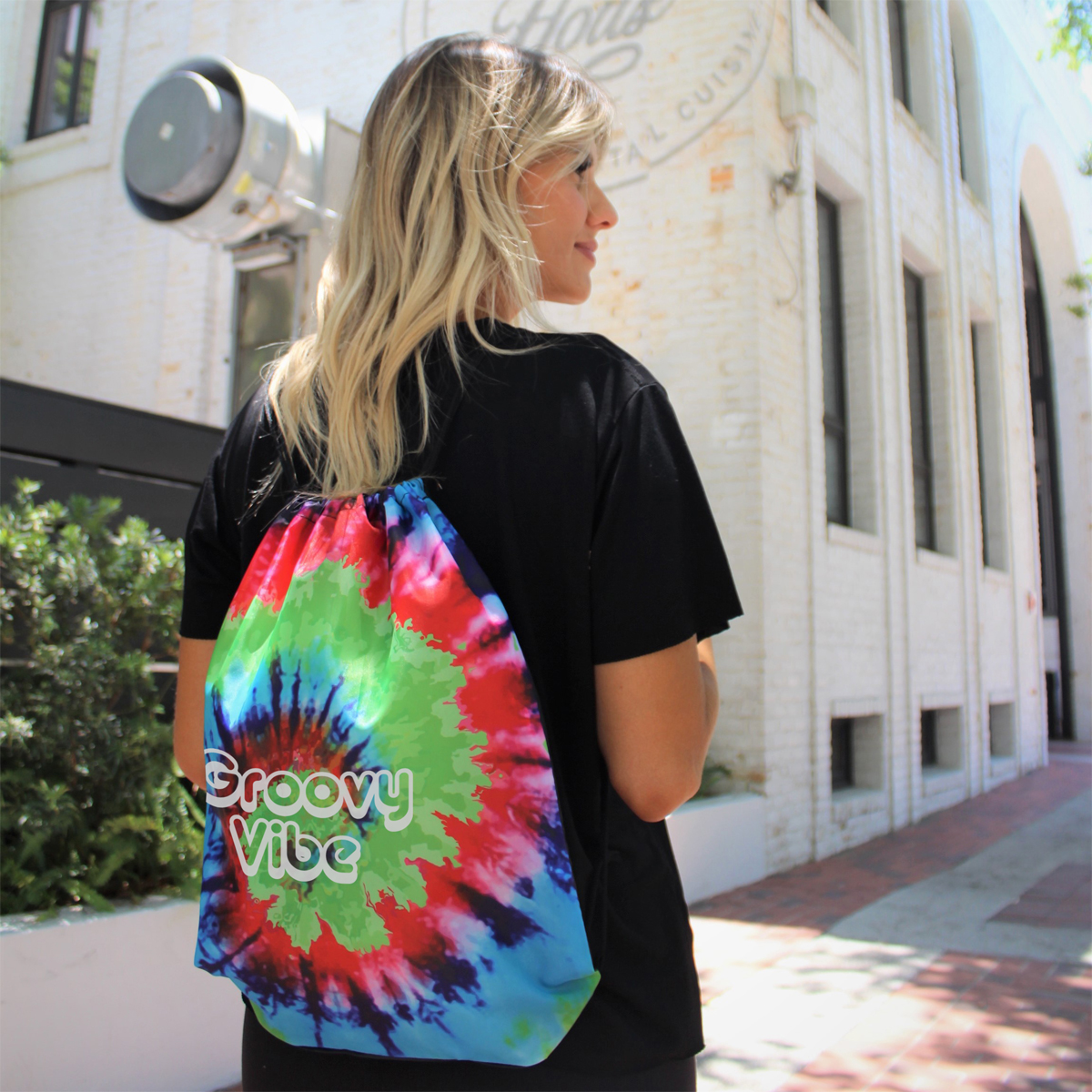 Tie-Dye Drawstring Bag 1
