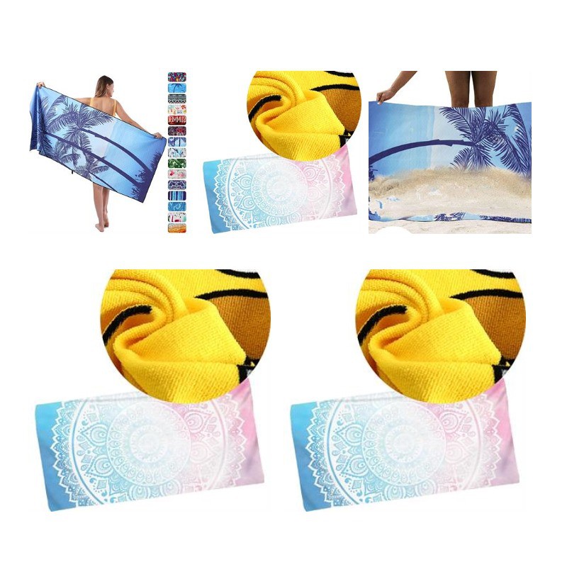 Full Color Microfiber Quick Dry Beach Towel