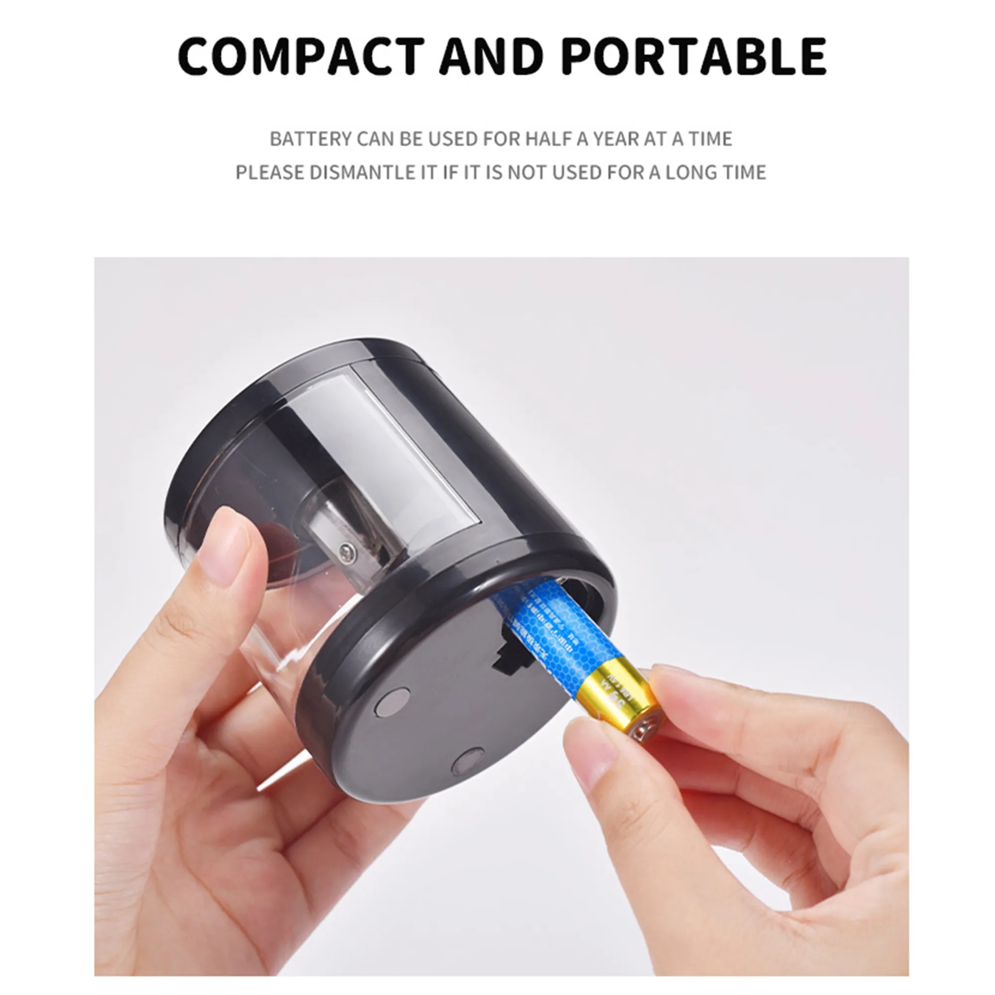 Electric Pencil Sharpener With Replaceable Blades 10