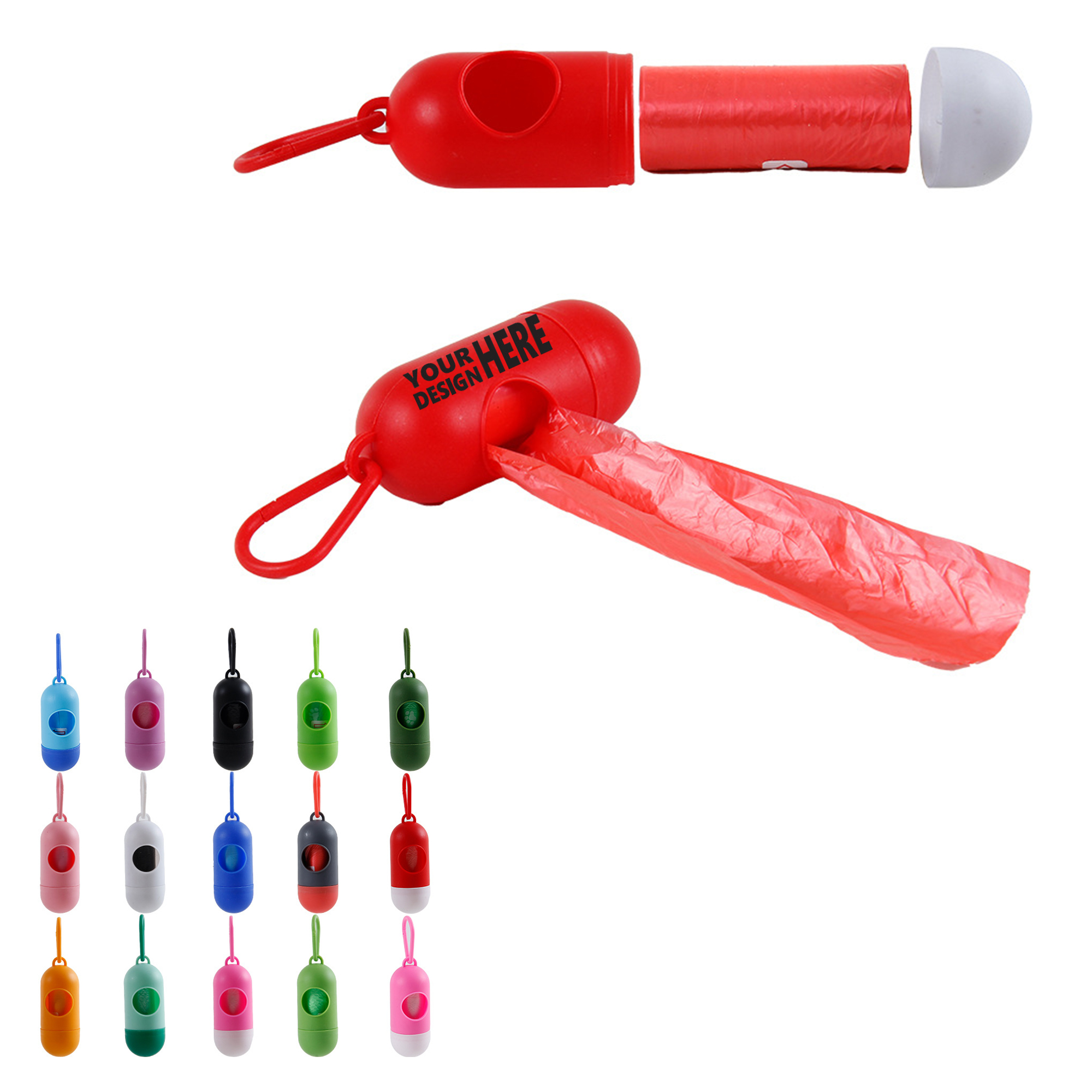 Pet Waste Bag Holder Set With Dispenser 2