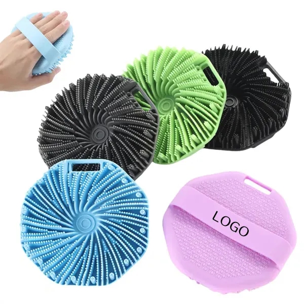 Polygonal Silicone Bath Brush - Soft Gentle Exfoliating 1