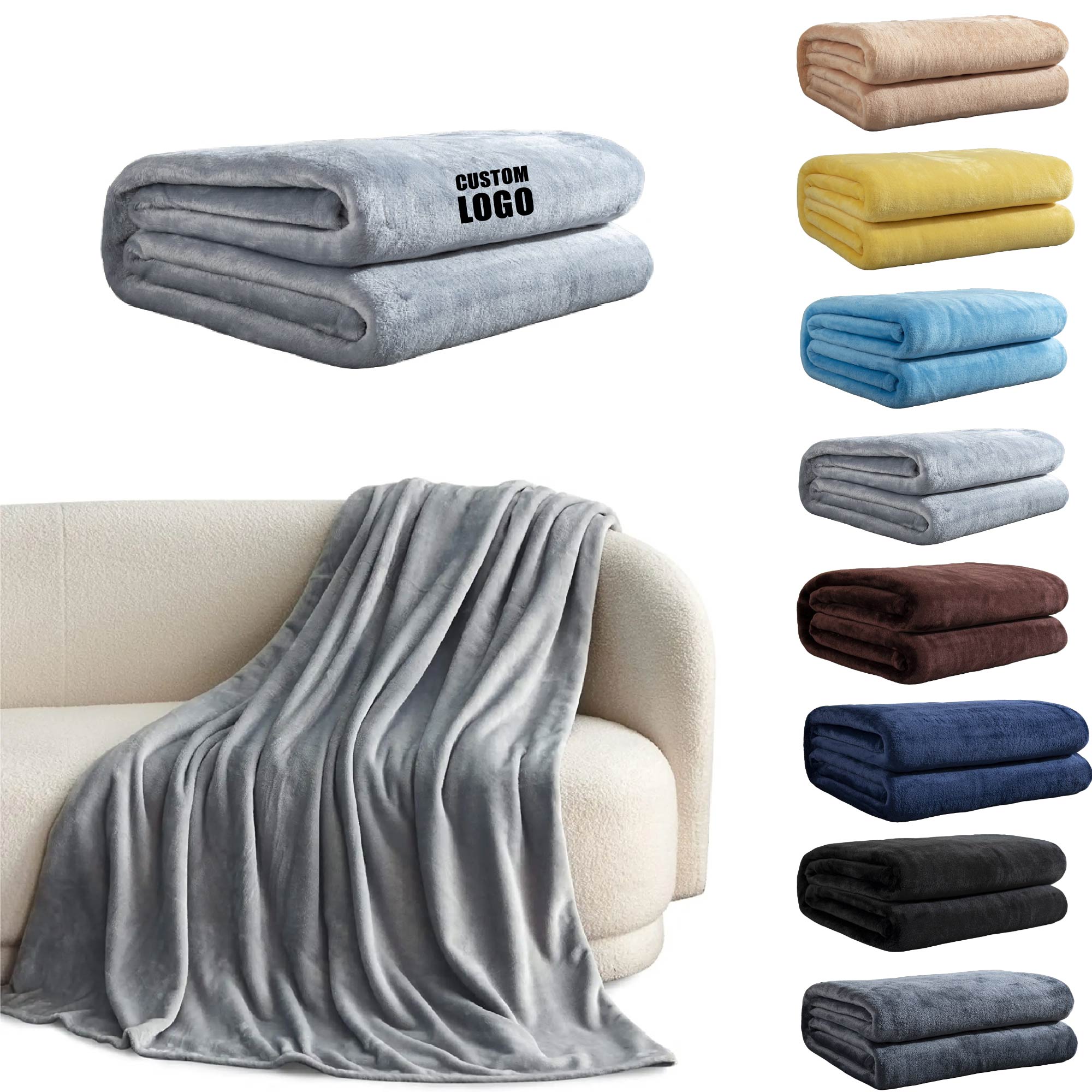 MOQ 10 pcs Solid-color Blanket 2
